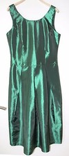 Seidenkleid M grün smaragd  Abendkleid Sommerkleid Kleid elegant festlich