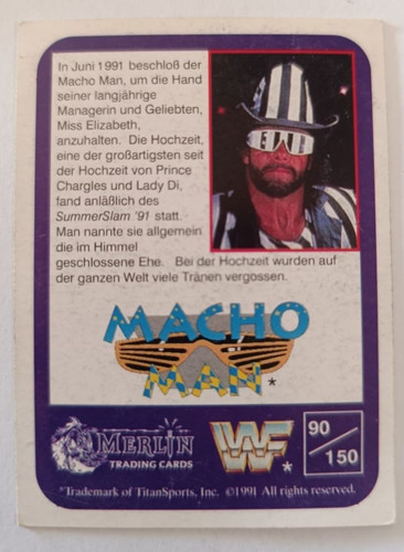 Wwf wrestling sammelkarte - wrestling, nr