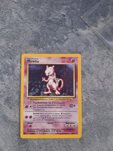 Pokémon mewtu holo 102 - pokémon,