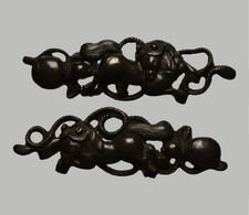 Menuki - Kyoto Horses an gourd