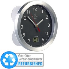 St. Leonhard Badezimmer-Wanduhr mit LCD-Thermometer, Versandrückläufer