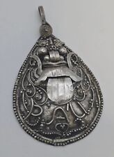 Großes Antikes Tibet -Nepal aus 925er Silber Amulett-Anhänger  ca. 55 x 32 mm