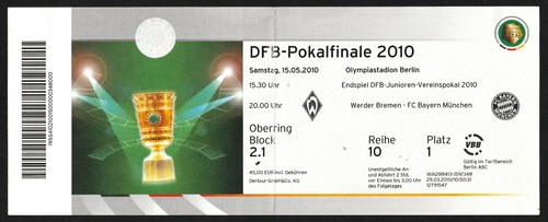 Ticket 2010 werder bremen - 2010,