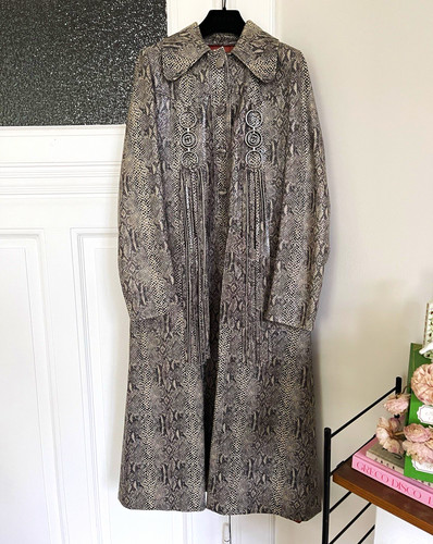 Gucci leather coat snake - leather,