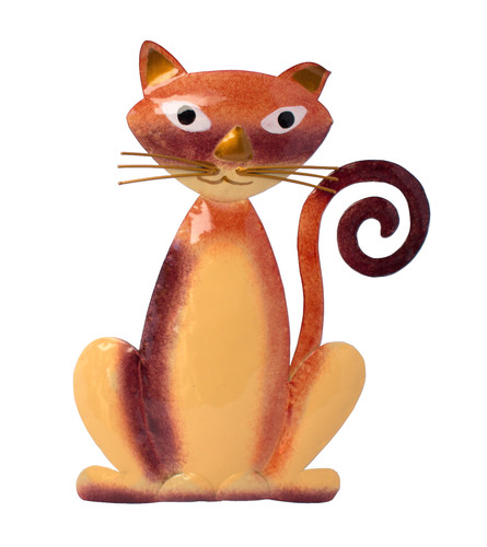 Katze wanddeko metall - wanddeko, wandbild
