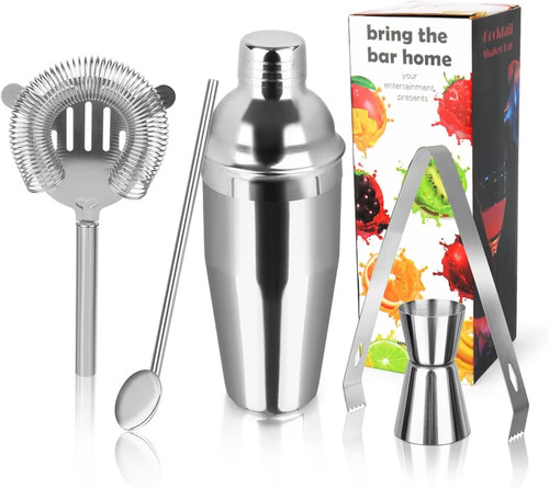 Cocktail shaker set teilig - cocktail-shaker-set, 5-teilig