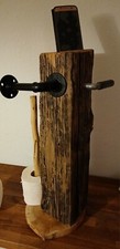 Toilettenpapierhalter aus holz - aus,