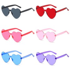 Herz Sonnenbrille Herzförmige Brille Damen Accessoires für Reisen am Strand