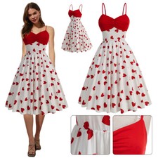 Frauen Retro Trägerkleid 50