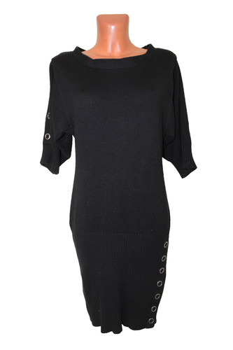 Strickkleid 38 schwarz - strickkleid, s