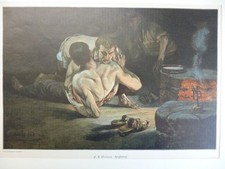 Orig kolorierter holzstich - kolorierter,
