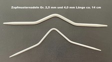 Stricknadeln für Zopfmuster 2
