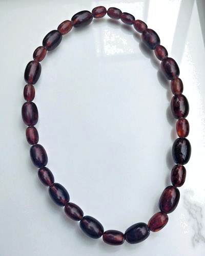 Antike bernsteinkette cherry - antike,