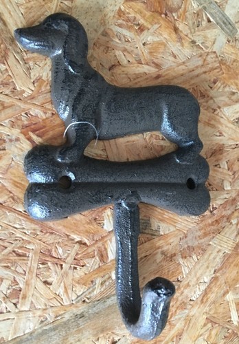 Wandhaken dackel teckel - wandhaken,