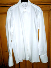 Smoking Hemd Gr 40 von Schaeffer, verdeckte Knopfleiste, Umschlagmanschette