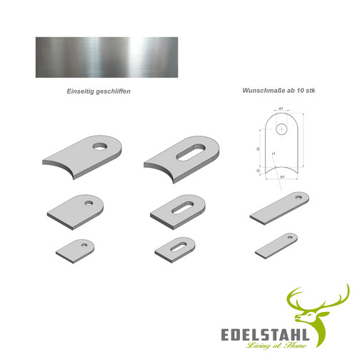 Anschweißlasche edelstahl - anschweißlasche,
