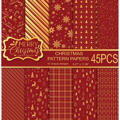 Weihnachtspapier set blatt - 45,