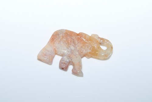 Achat elefant perle anhänger - perle,