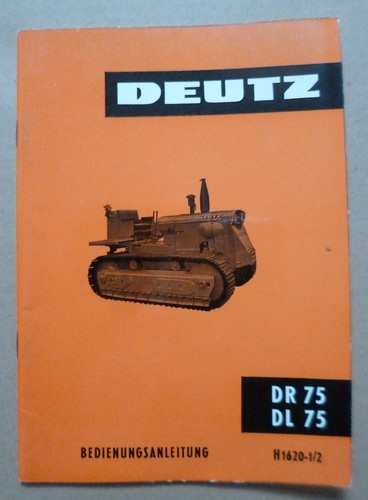 Deutz raupenschlepper dr75 - dr75, +