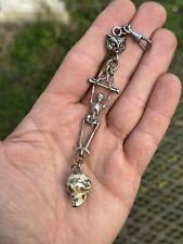 Antik Memento Mori - Eule Skelett Skull - Schmuckstück Symbolkraft - Vanitas