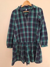 Okaidi Mädchen Blusenkleid / Kleid Langarm kariert - Gr. 158 / 14A/Y