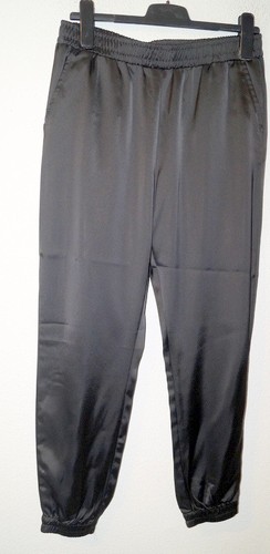 Schwarze satinhose amisu - satinhose, gr.40