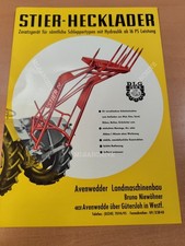 Stier Hecklader Avenwedder Landmaschinenbau Niewöhner Gütersloh Prospekt  M6