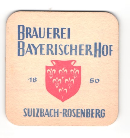 Bierdeckel sulzbach rosenberg - bierdeckel, sulzbach-rosenberg