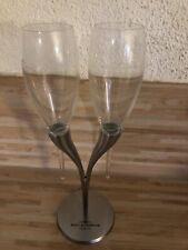 Moet & Chandon Champagnergläser Flöten Vintage Original Aluminium 
