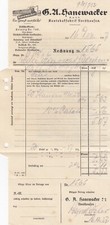 NORDHAUSEN, Rechnung 1937, G. A. Hanewacker GmbH Kautabak-Fabrik