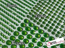 Glitzersteine Selbstklebend 3mm 4mm 6mm Strasssteine Verzieren Basteln Grün
