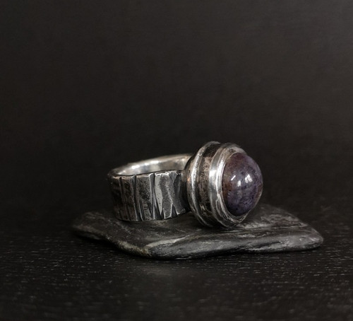 Stern rubin massiv ring 925 - rubin,