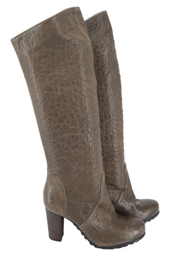 Cafe noir damen leder stiefel - cafe,
