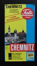 Chemnitz, Falkplan, Stadtplan Falkfaltung