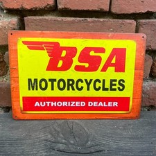 BSA Motorcycles Schild