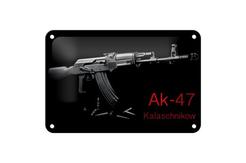 Blechschild gewehr 18x12 - gewehr, cm