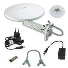 DVB-T2 Aussenantenne AKTIV +46 dB Antenne Freenet TV Hohe Reichweite 50Km HD 4K 