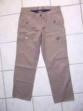 Damen Hose 42 L grau-braun