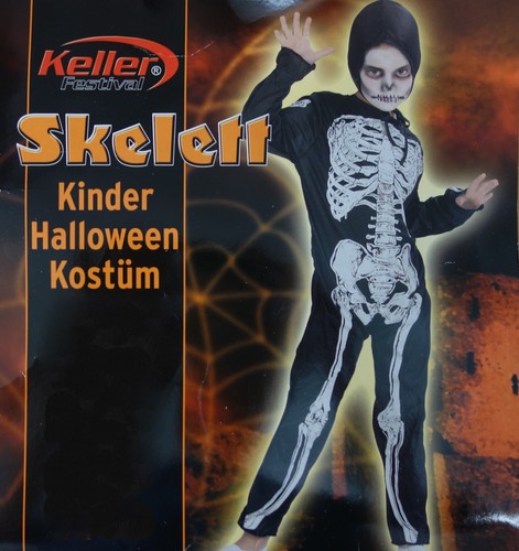 Skelett kostüm kinder - skelett,