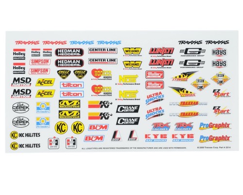 Traxxas sponsor aufkleber set - sponsor,