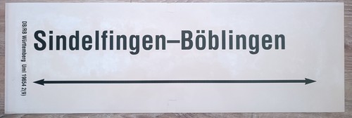 Zuglaufschild 20cm - zuglaufschild, 61*20cm