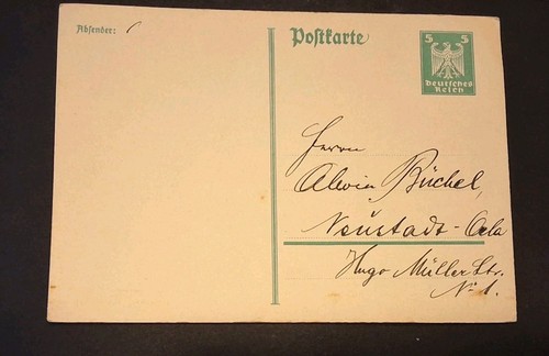 Ganzsache postkarte p156 - ganzsache,