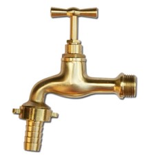 1/2" Wasserhahn Auslaufventil Wasserventil Gartenwasserhahn Messing