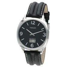 MARQUIS Herren Funkuhr Armbanduhr Edelstahlgehäuse, deutsches Funkwerk 4117-157