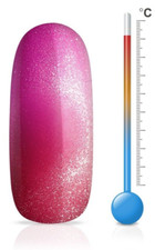 Jolifin LAVENI Shellac - Thermo Cat-Eye raspberry-pink 12ml