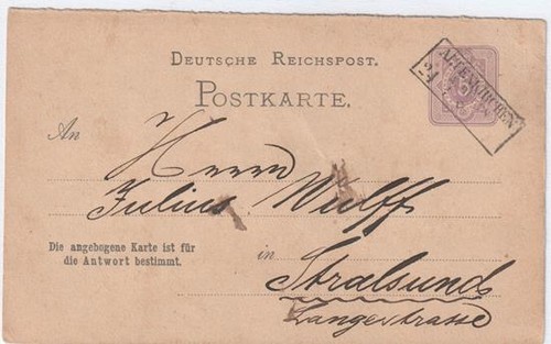 Deutsches reich postkarte 1875 - reich,
