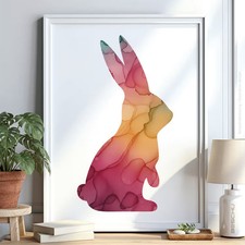 Hase Tier v3 Schablone Malen