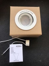 5x Einbaustrahler Weiß Rahmen Gu10 5W LED Deckenstrahler  Einbauspot 400lm Warm