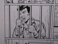 Comic Originalzeichnung LASSO (Bastei Verlag) Bleibt Jack hinter Gittern??HILFE