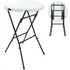 B-Ware Stehtisch klappbar Ø80cm Tisch Klapptisch Bistrotisch Bar Partytisch